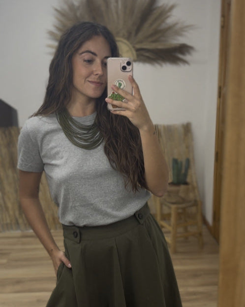 Camiseta basica gris
