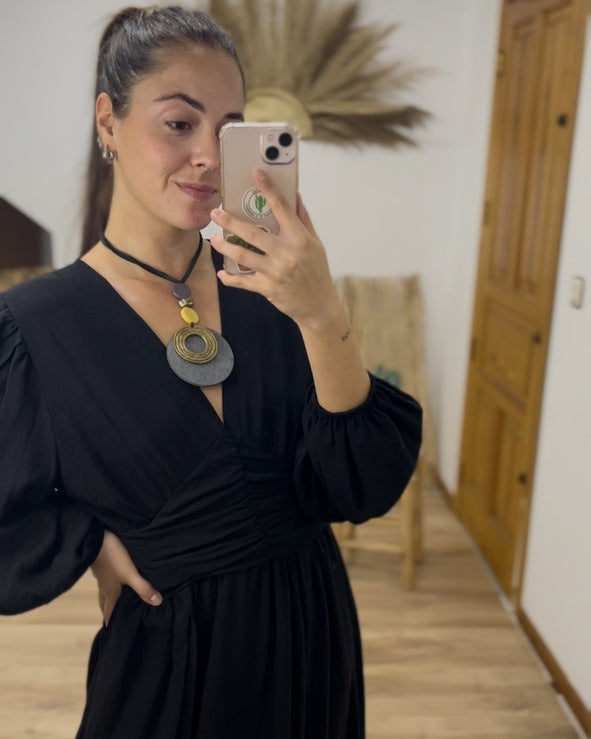 Vestido largo negro