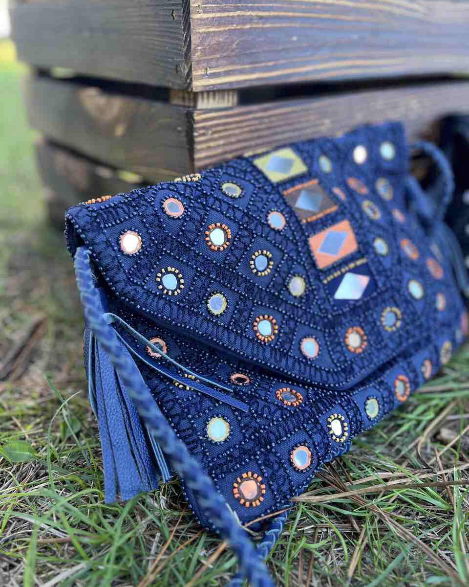 Bolso India azul