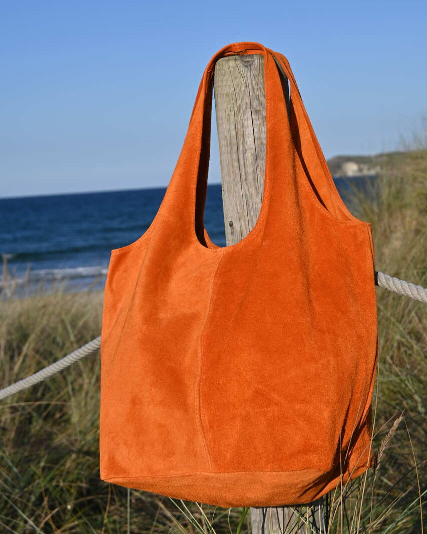 Bolso de hombro naranja