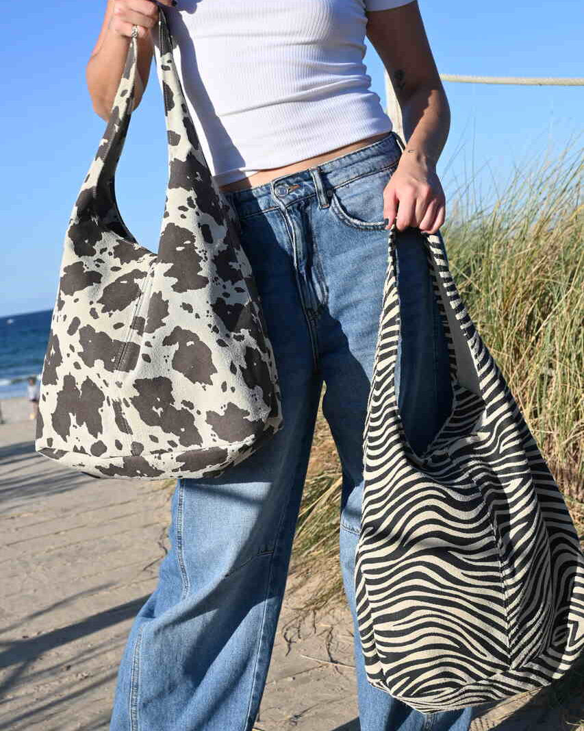 Bolso de hombro de vaca
