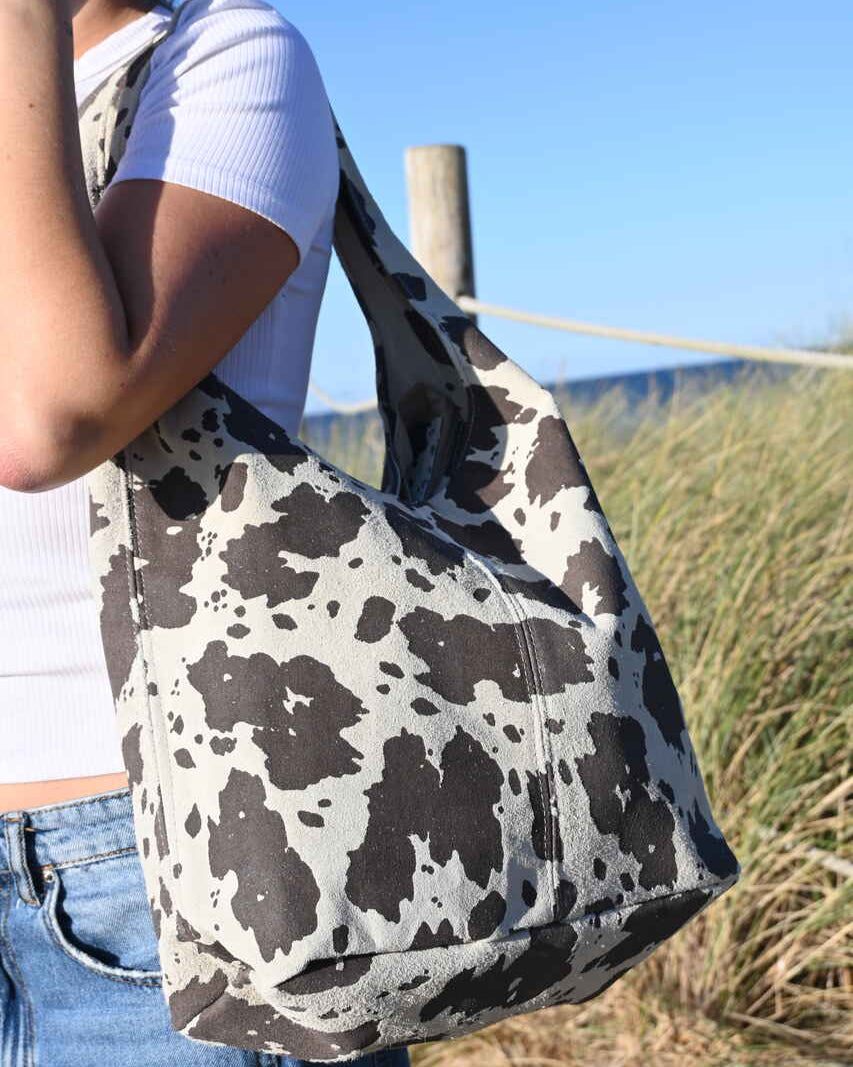 Bolso de hombro de vaca