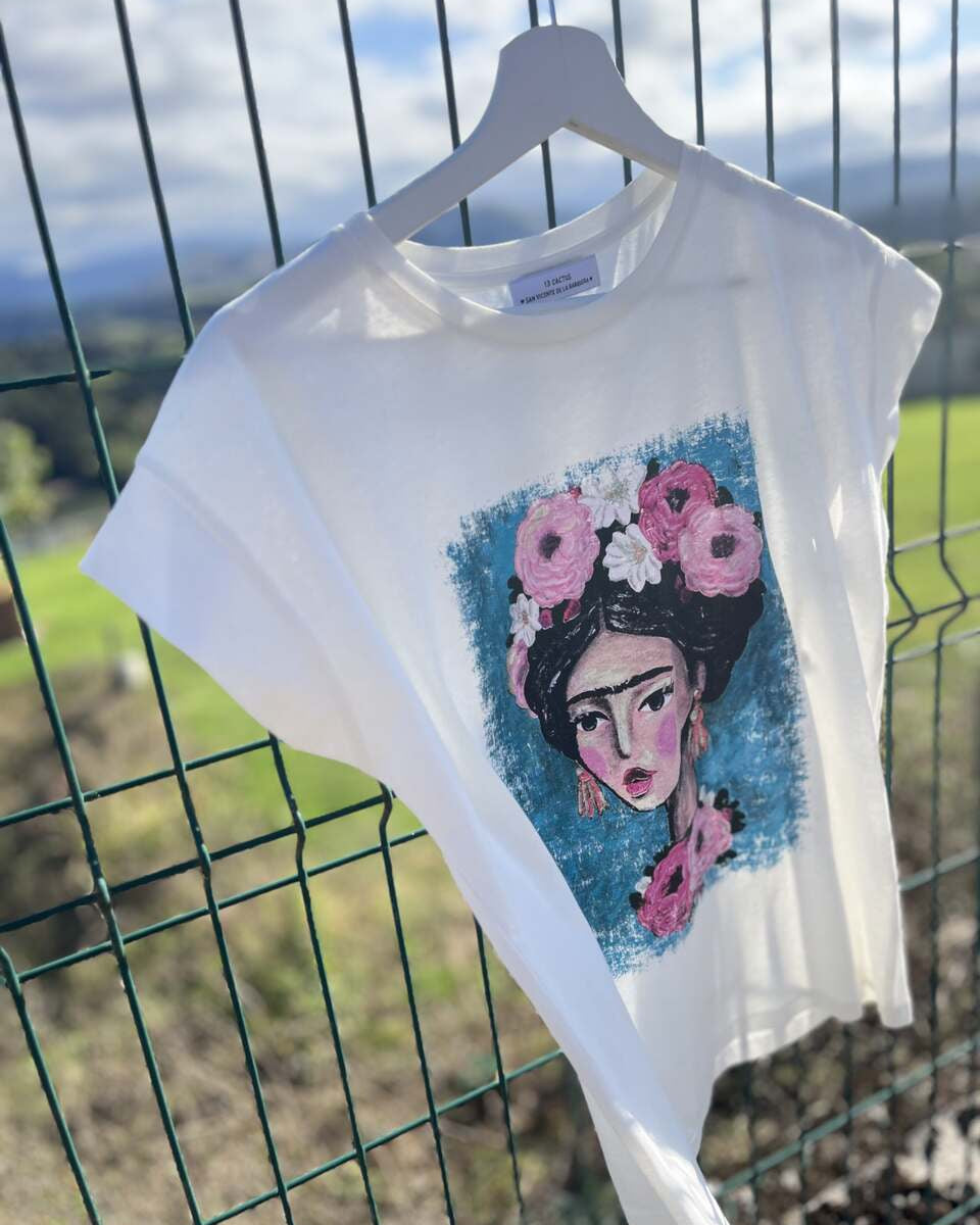 Camiseta blanca Frida