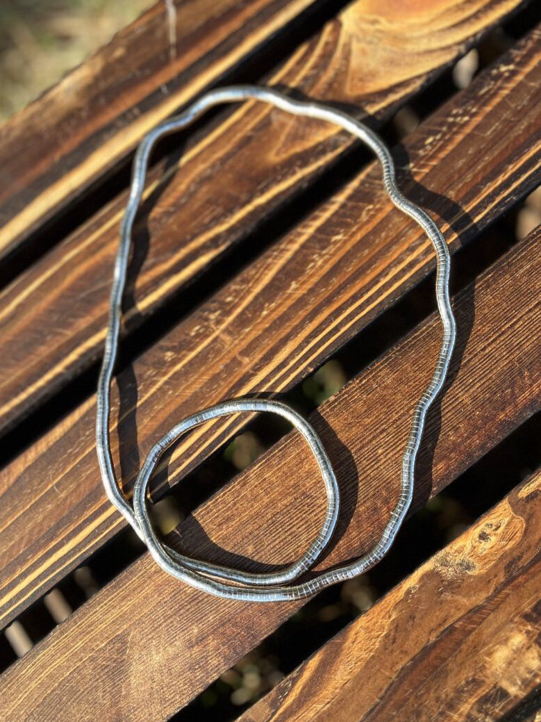 Collar serpiente plata