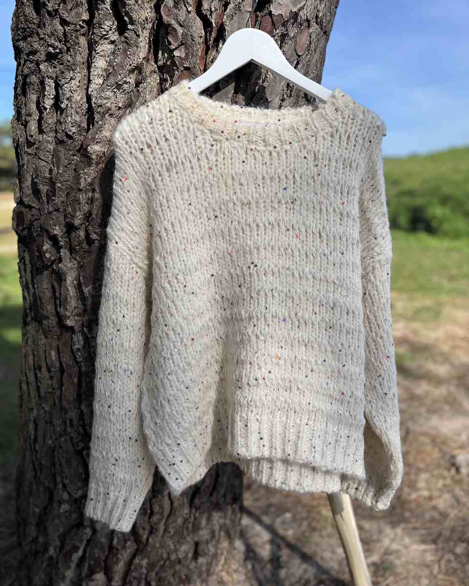 Jersey beige brillis