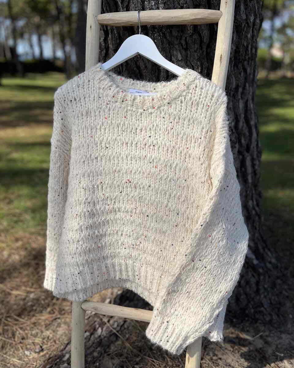 Jersey beige brillis