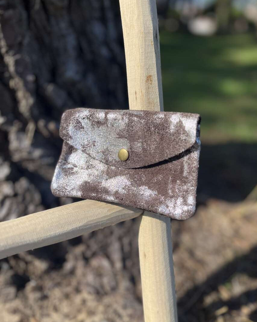 Monedero piel chocolate