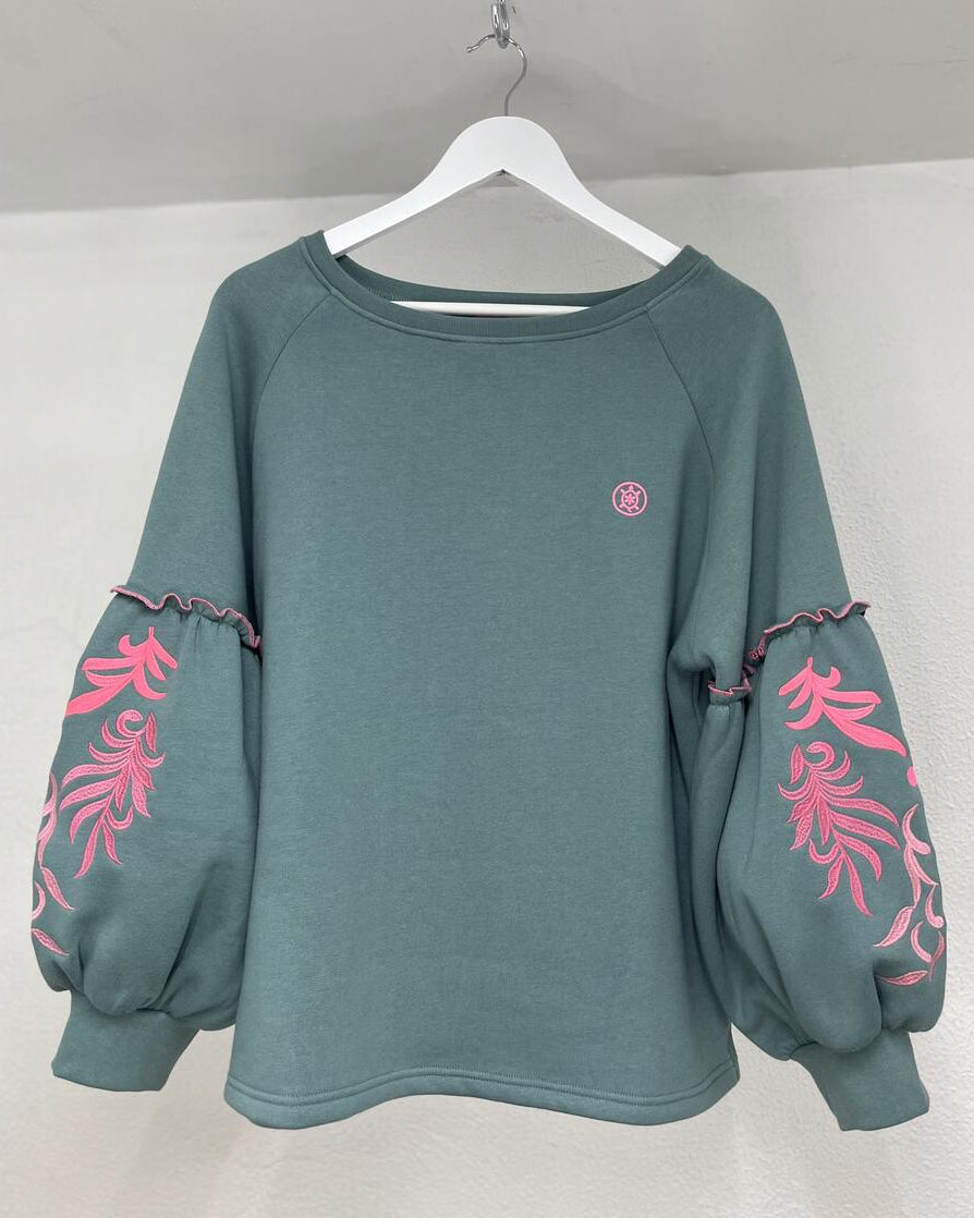 Sudadera globo verde