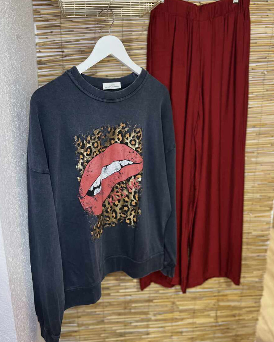 Sudadera leopardo
