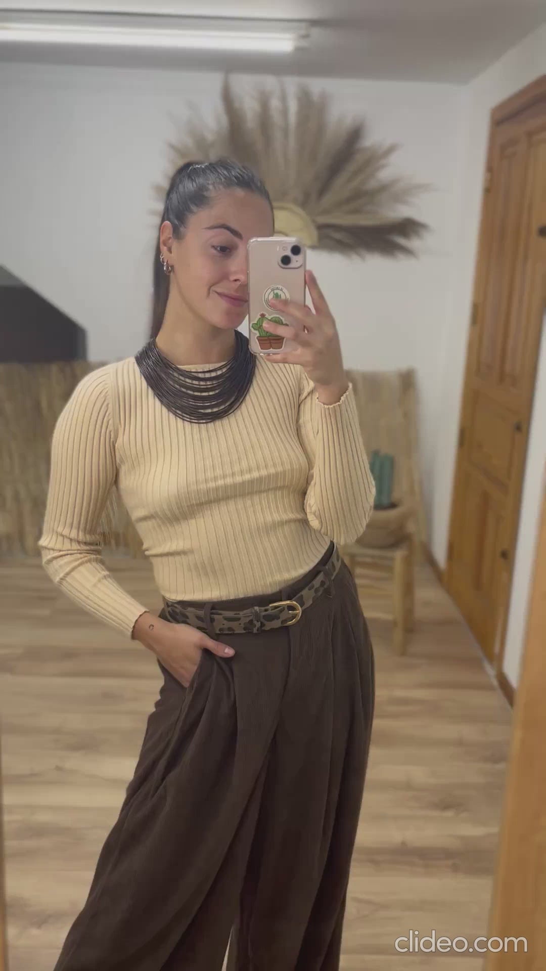 Pantalon pana chocolate