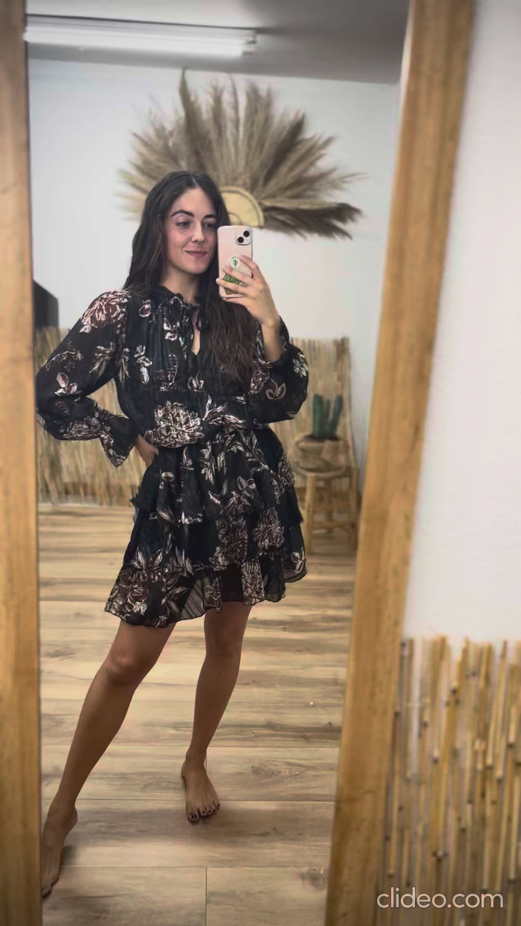 Vestido corto estampado