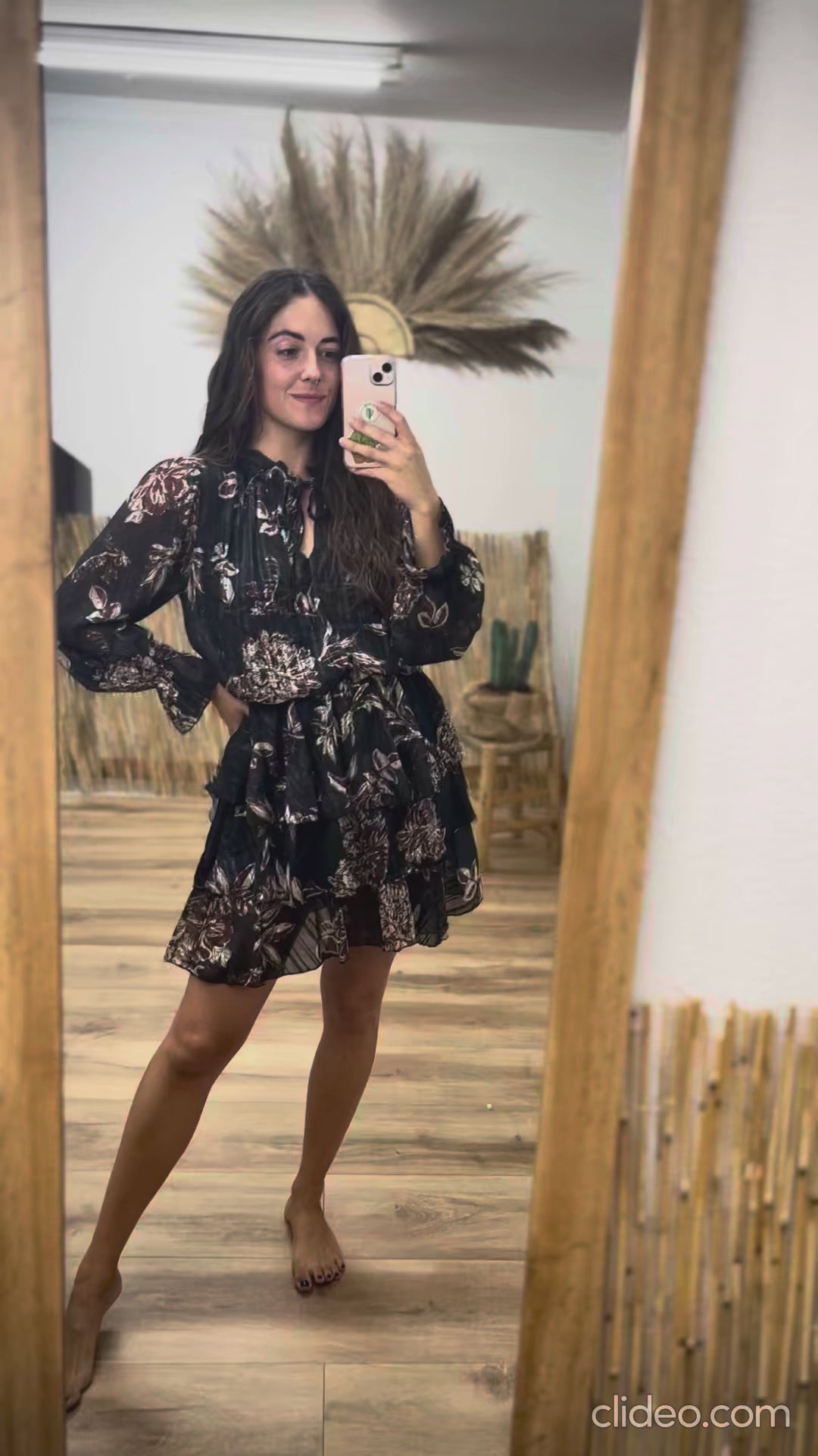 Vestido corto estampado