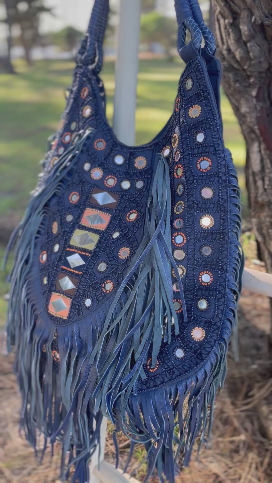 Bolso India azul