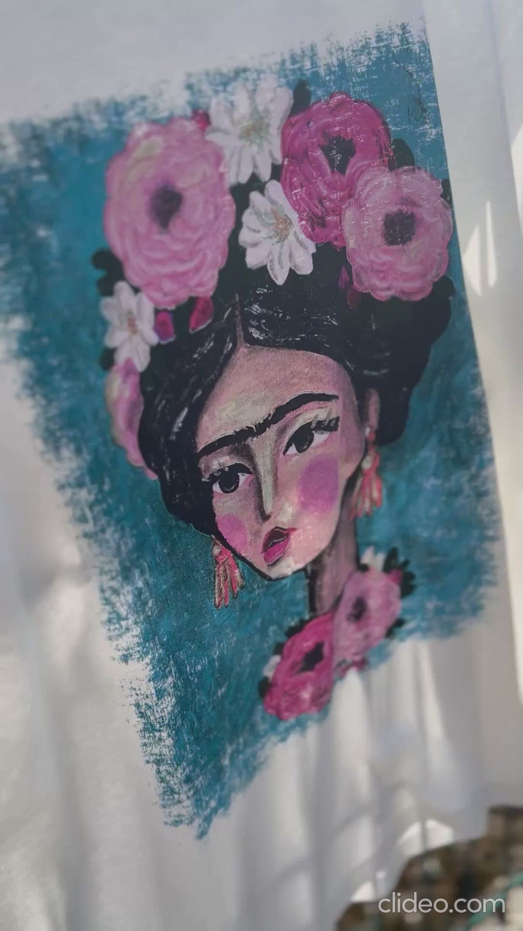 Camiseta Frida blanca - Frida Kahlo