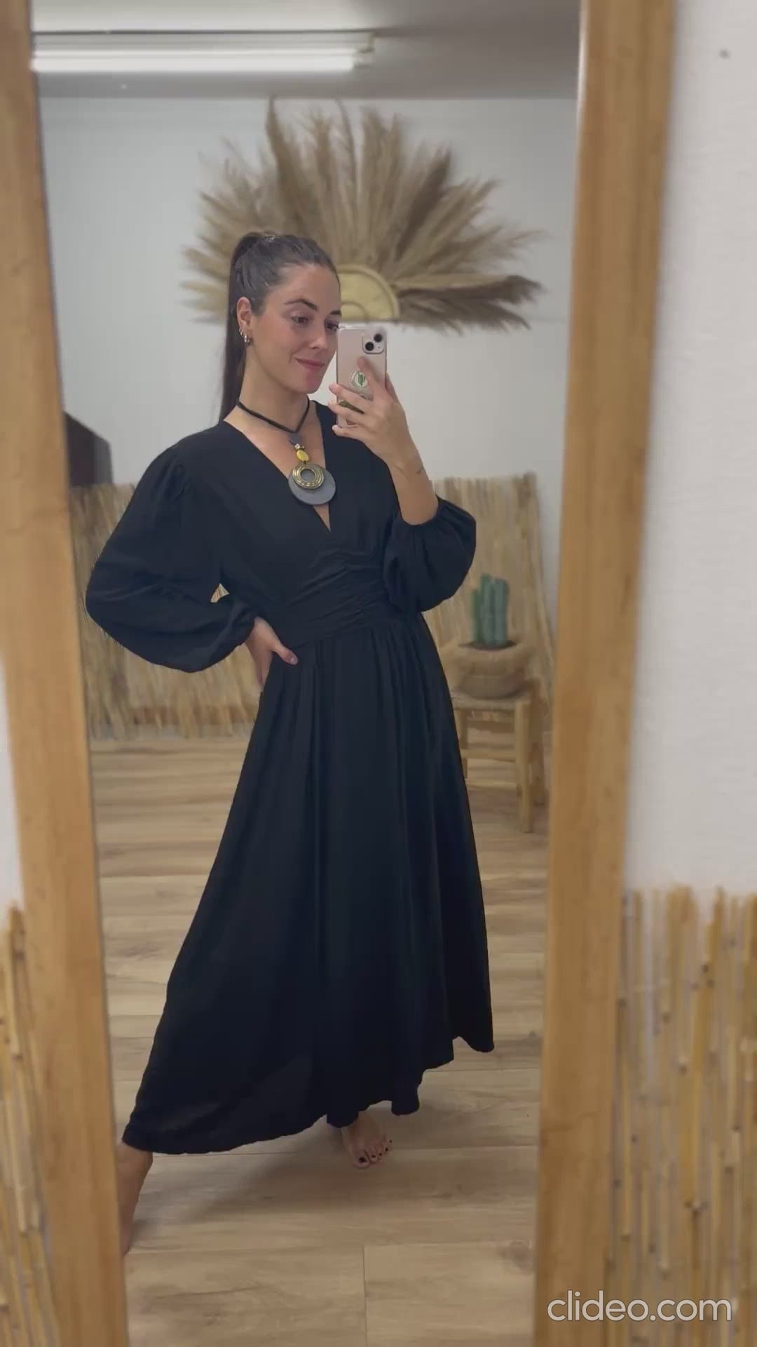Vestido tirante piedra