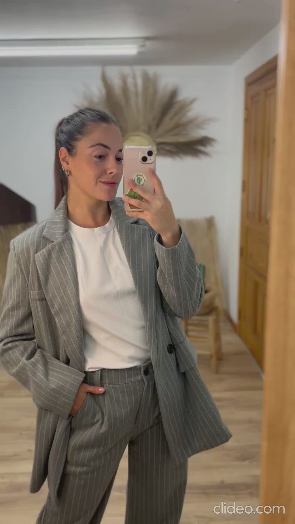 Pantalón gris raya diplomática - Benazir Bhutto