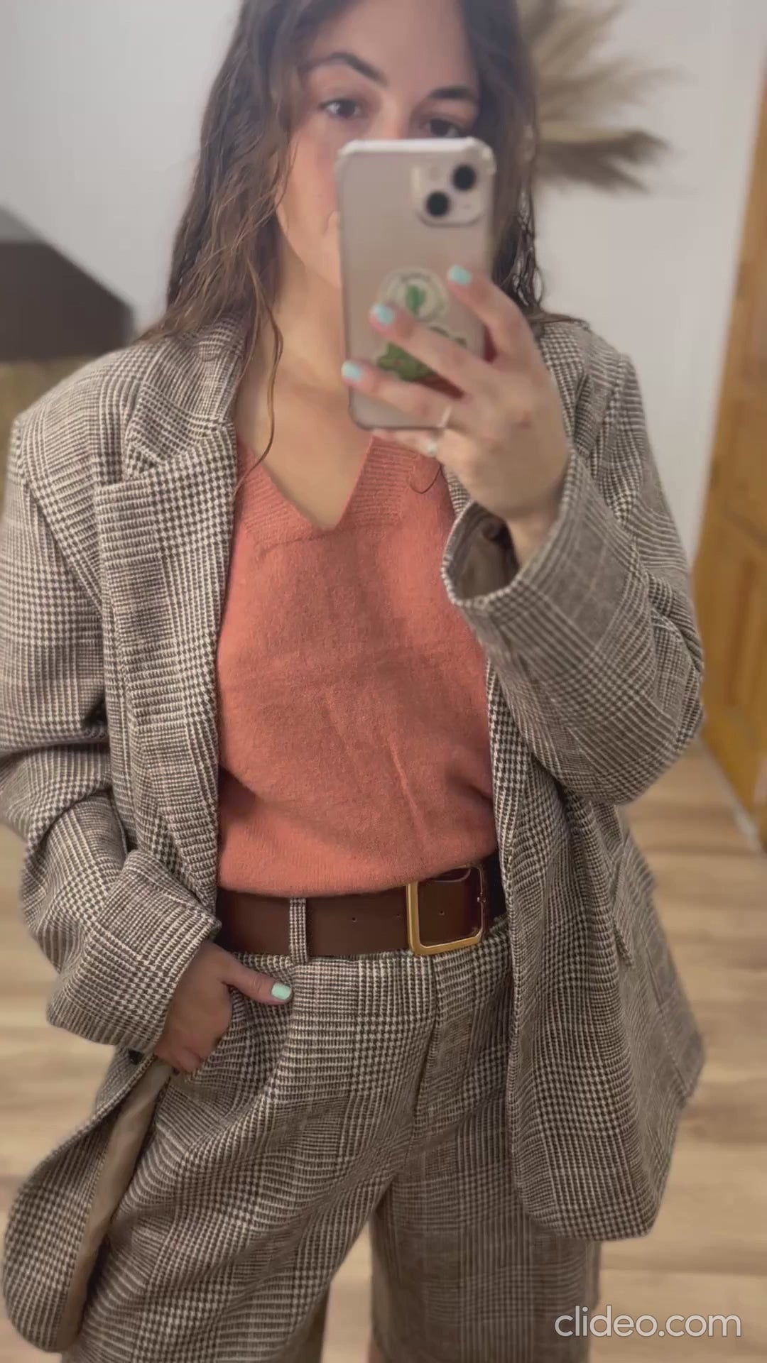 Chaleco punto salmon